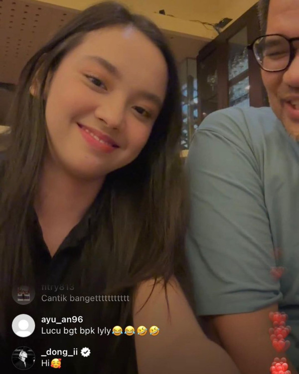DK iKON Keciduk Komentar di Live Instagram Lyodra, Tanya Kabar hingga Kirim Emoji Hati