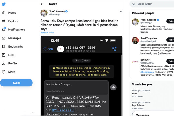 Kaesang Pangarep 2 Kali Dibuat Kesal Lion Air Group, Begini Ceritanya