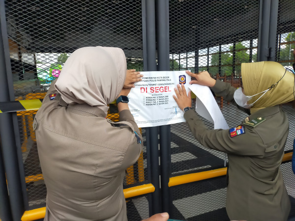 Tak Punya Izin, Restoran Mewah Mie Gacoan Bogor Disegel Satpol PP