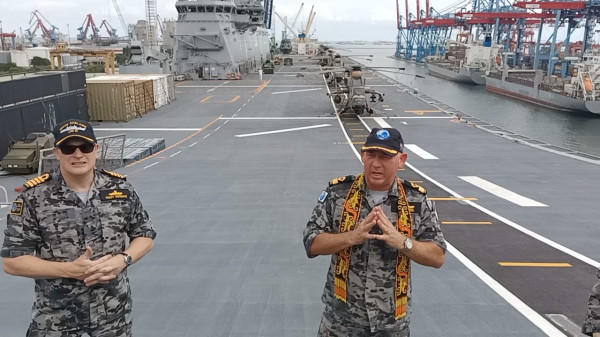 Intip Kecanggihan Kapal Perang HMAS Adelaide yang Bersandar di Tanjung Priok