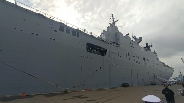 Bawa 500 Tentara, 2 Kapal Perang Australia Bersandar di Tanjung Priok 