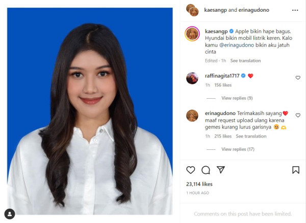 Kaesang Pangarep Unggah Foto Berlatar Biru Bareng Erina Gudono: Menuju Halal Sama Perempuan Paling Sempurna