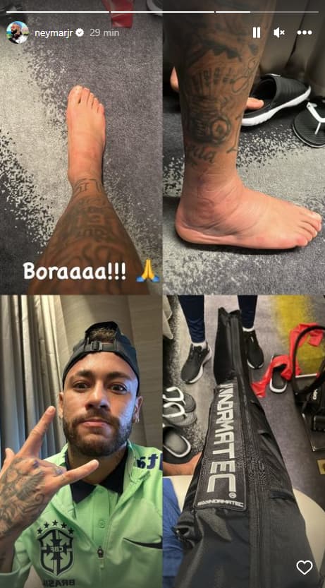 Neymar Perlihatkan Cedera Pergelangan Kaki, Kondisinya Diragukan Maksimal Bela Brasil
