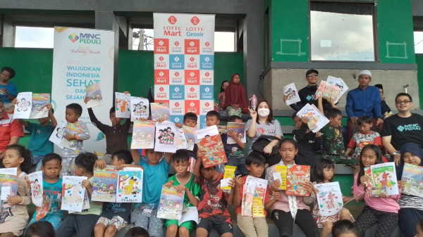 Puluhan Anak-anak Korban Gempa Cianjur, Ikut Trauma Healing dari Tim MNC Peduli dan Lotte Mart