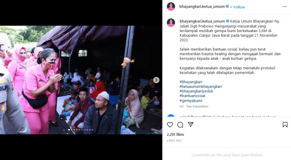 Profil Juliati Sapta Dewi Magdalena, Istri Kapolri Jenderal Listyo Sigit Prabowo