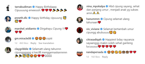 Rayyanza 'Cipung' Rayakan Ulang Tahun Ke-1, Ucapan dan Doa Netizen Terus Mengalir