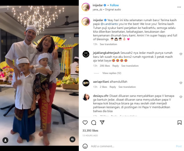 Rumah Baru Rampung, Jessica Iskandar Gelar Selamatan