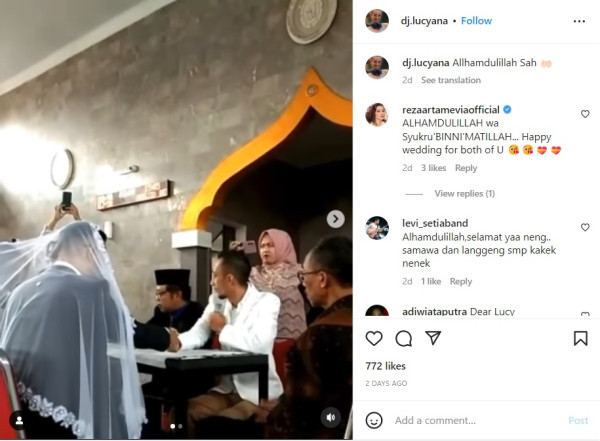 Sah, Mudjie Massaid dan DJ Lucyana Resmi Menikah
