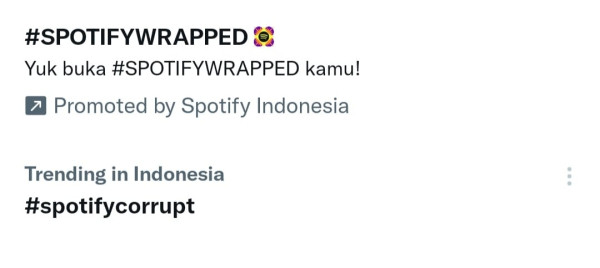 #SpotifyCorrupt Trending di Twitter setelah #spotifywrapped, Ini Penyebabnya