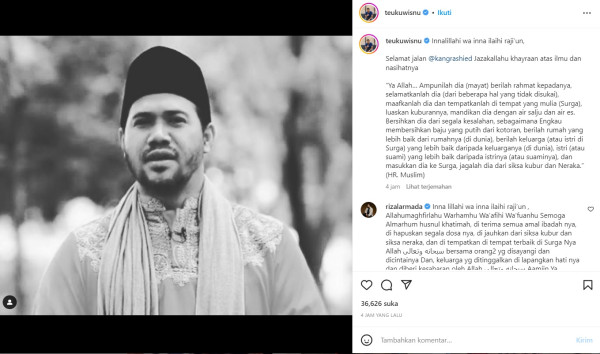 Pendakwah Kang Rashied Meninggal Dunia