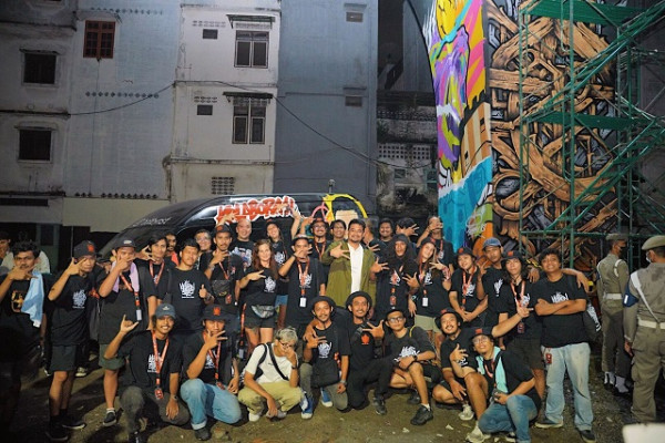 Medan Street Art Festival Mural dan Graffiti Sukses, Seniman Mural Apresiasi Wali Kota Bobby Nasution