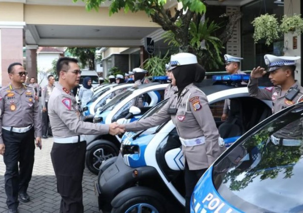 Amankan Pernikahan Kaesang-Erina, Korlantas Terjunkan Mobil Listrik Imut Ini
