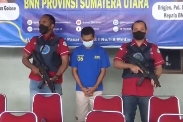 Sembunyikan 1 Kg Sabu di Hotel, Pria Asal Aceh Diciduk BNN Provinsi Sumut