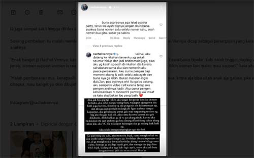 Rachel Vennya Dikritik Kerap Bela Diri atas Nama Anak, Netizen: Dasar Sakit
