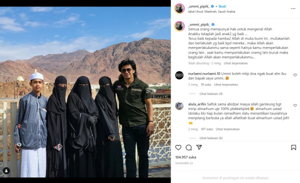 Abidzar Al Ghifari Ogah Ambil Pusing Penampilannya saat Umrah Dihujat Netizen