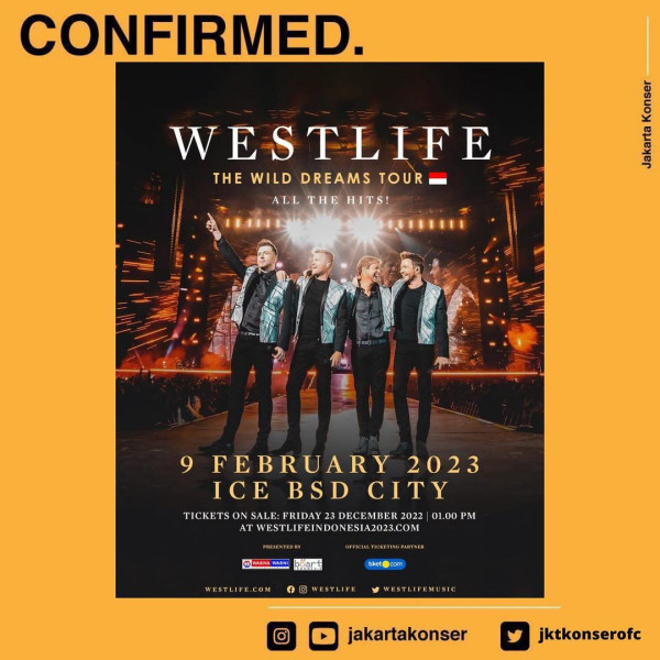 Westlife Akan Gelar Konser di Bandung, Catat Tanggalnya!