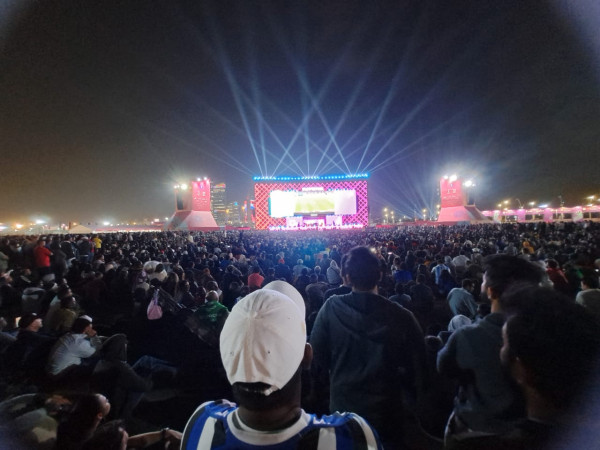 Meriahnya Suasana Nobar Maroko vs Kroasia Bareng 15 Ribu Orang di FIFA Fan Fest di Qatar