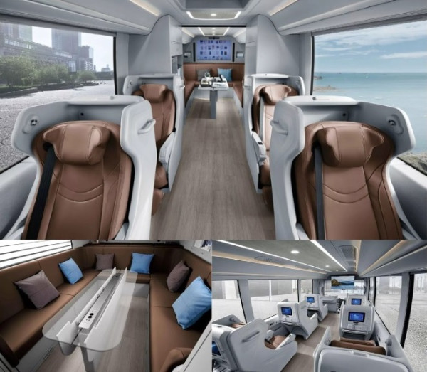 Hyundai Luncurkan Bus bak Kantor Berjalan Super Canggih