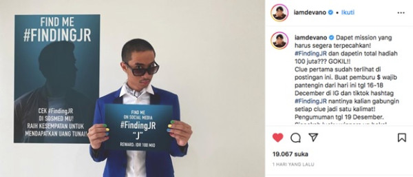 Dear Netizen, Ini Jawaban Teka-Teki #FindingJR yang Viral di Media Sosial