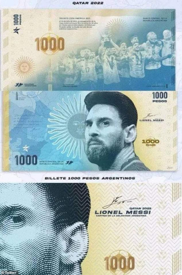 Bawa Argentina Juara Piala Dunia 2022, Wajah Messi Diusulkan Menempel di Mata Uang Peso