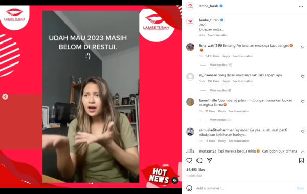Indah Permatasari Singgung Belum Dapat Restu Jelang 2023, Netizen Ramai Beri Dukungan