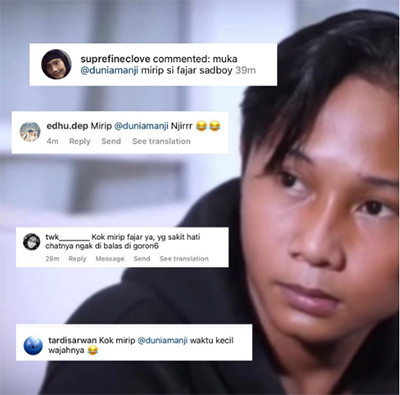 Wajahnya Disebut Mirip Fajar Sadboy, Ini Reaksi Tak Terduga Anji