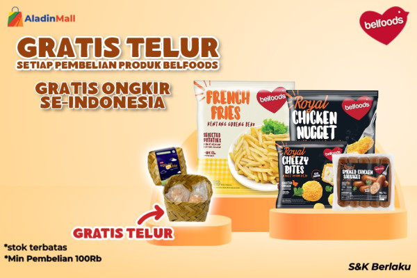 Beli Belfoods di AladinMall Bisa Dapat Hadiah Menarik Lho! Cuss Diborong Sebelum Kehabisan