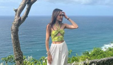 5 Potret Cinta Laura saat Liburan di Bali, Dipuji Makin Cantik