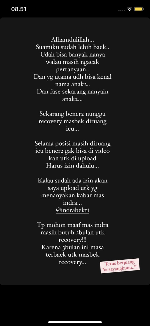 Indra Bekti Sudah Ingat Nama Anak, Aldila Jelita: Suamiku Lebih Baik