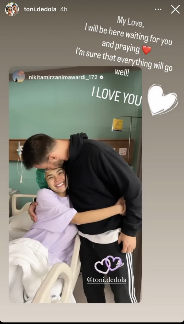 Nikita Mirzani Jalani Operasi Tulang, sang Kekasih Berikan Doa dan Dukungan