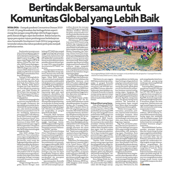 Jurnalis KORAN SINDO Juara 1 Lomba Jurnalistik 2022 BPK