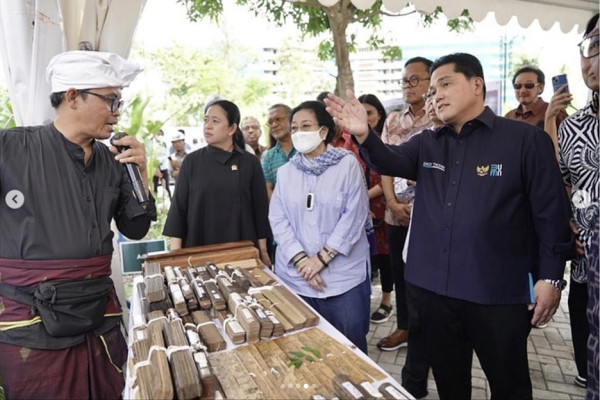 Kembangkan Warisan Bung Karno di Bali, Ini Momen Erick Thohir Dampingi Megawati
