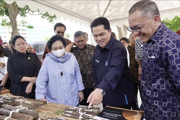Kembangkan Warisan Bung Karno di Bali, Ini Momen Erick Thohir Dampingi Megawati