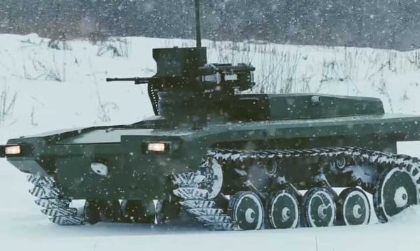 Rusia Kirim Robot Perang ke Ukraina, Bersenjata 4 Rudal Antitank dan Senapan Mesin Kalasnikov