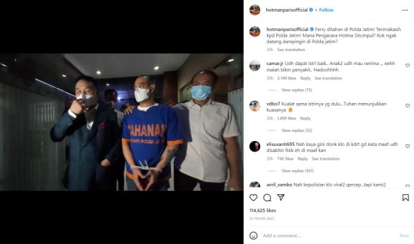 Ferry Irawan Ditahan Kasus KDRT, Hotman Paris: Mana Hotma Sitompul?