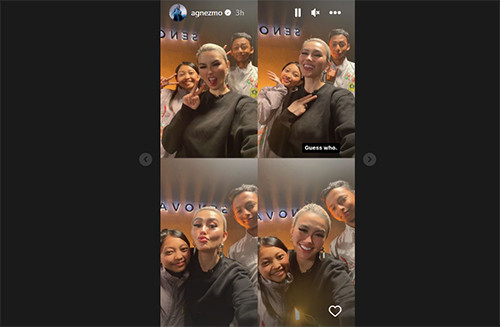 Bahagia Agnez Mo Bertemu Siswa SMPN 1 Ciawi yang Viral