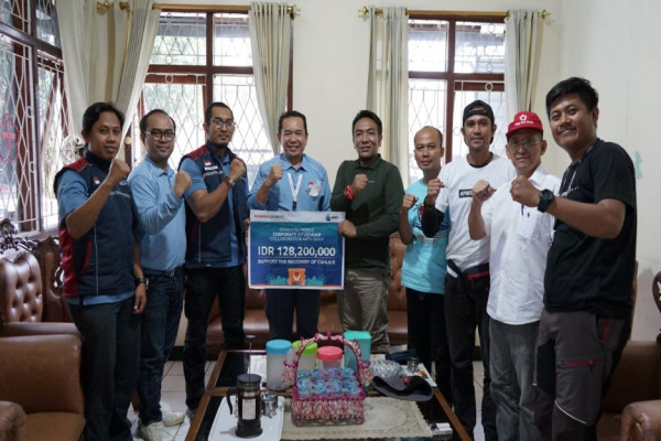 Krakatau Posco Bantu Penyediaan Sarana Air Bersih Warga Terdampak Gempa Cianjur
