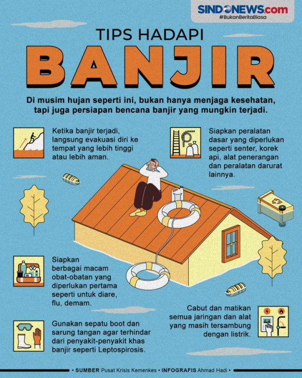 Jakarta Masuk Puncak Musim Hujan, BPBD Siapkan Sejumlah Antisipasi