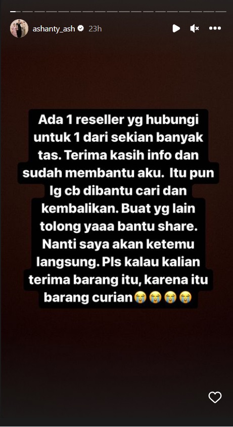 Rumah Ashanty Kemalingan, 14 Tas Mewah hingga Kamera Raib