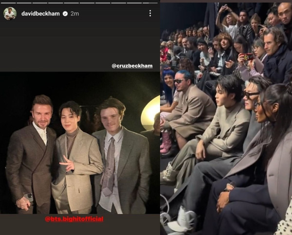 6 Momen Jimin dan J-Hope BTS Bikin Heboh di Acara Dior, Termasuk Foto Bareng David Beckham