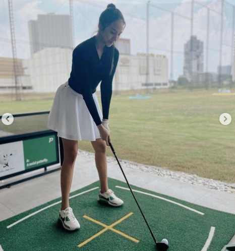 Anya Geraldine Unggah Potret saat Main Golf, Disebut Makin Kurus
