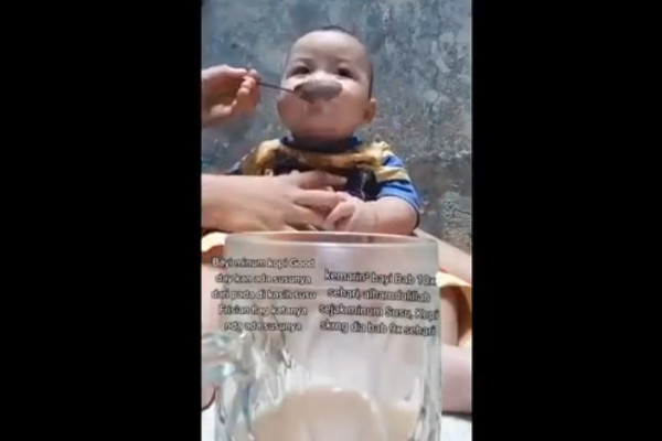 Viral! Bayi Diberi Minum Kopi Kemasan, Polisi Periksa Orang Tua