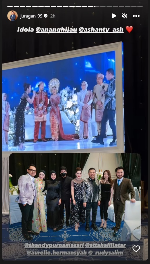 Kondangan ke Pernikahan Kiky Saputri, Anang Hermansyah dan Ashanty Sumbang Lagu