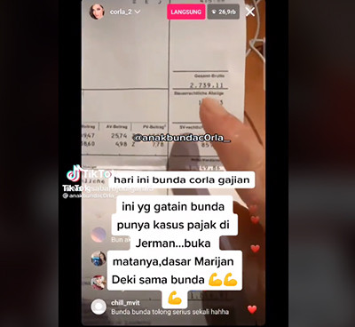 Tepis Tudingan Nikita Mirzani soal Tunggak Pajak di Jerman, Bunda Corla Tunjukkan Slip Gajinya