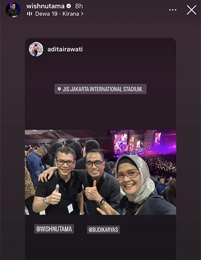 7 Pejabat yang Hadir dalam Konser Dewa 19 di JIS