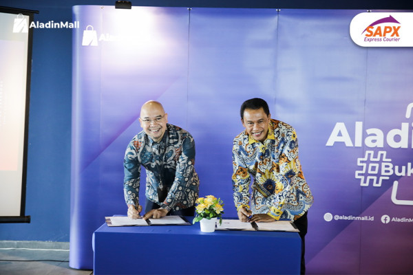 Ciptakan Pengalaman Belanja Online Gratis Ongkir, AladinMall Lakukan Signing Ceremony dengan SAP Express