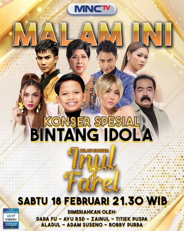 Malam Ini, Inul Daratista dan Farel Prayoga Siap Beraksi di Kilau Konser Inul X Farel, Saksikan di MNCTV