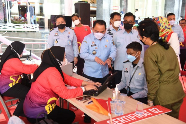 7076 Pegawai Kemenkumham Terima Suntikan Vaksin Booster Ke-2