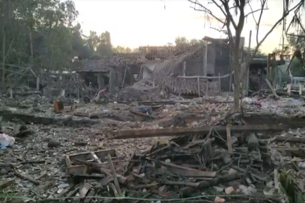 Porak-poranda! Begini Penampakan Terbaru Lokasi Ledakan di Ponggok Blitar