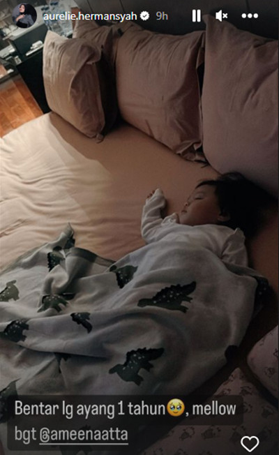 Ameena Hanna Nur Atta Genap Satu Tahun, Aurel Hermansyah Mellow